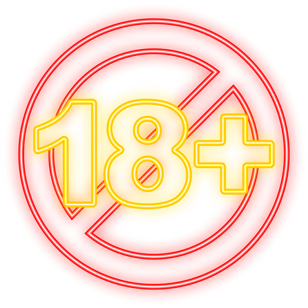 18, 21, plus years old icon. Adults content. Eighteen age ol